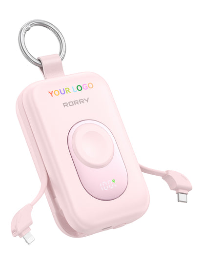 Custom Logo RORRY CharmGo D2-20000mAh Portable Charger Keychain Power Bank 30W