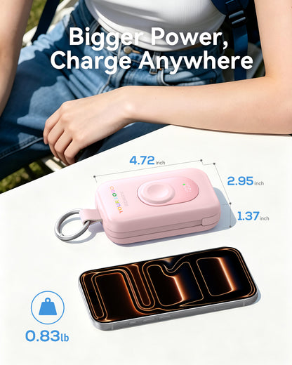 Custom Logo RORRY CharmGo D2-20000mAh Portable Charger Keychain Power Bank 30W