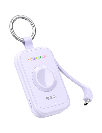 Custom Logo RORRY D2-2500mAh Portable Charger Keychain Power Bank