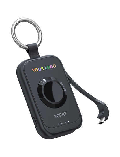 Custom Logo RORRY D2-2500mAh Portable Charger Keychain Power Bank