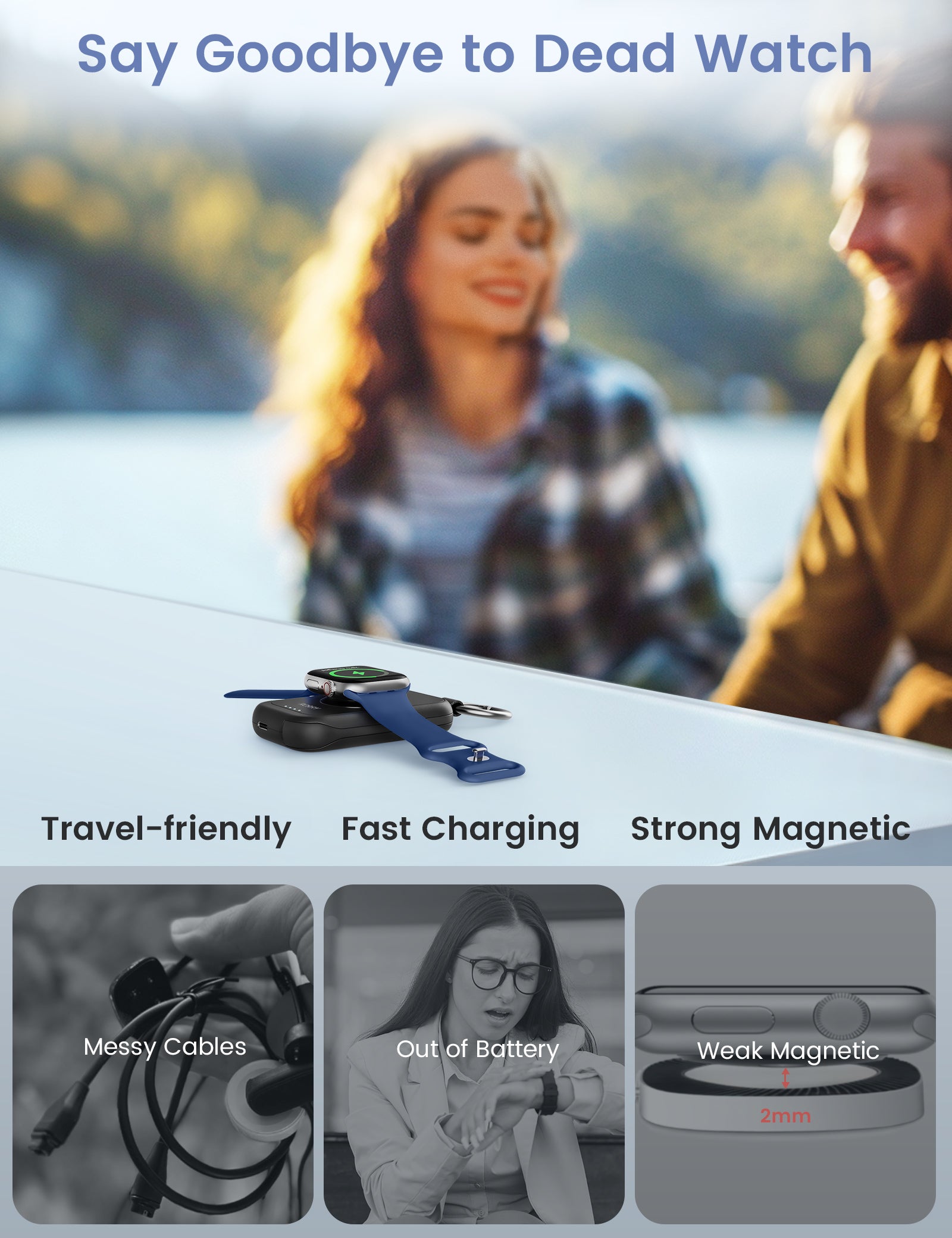 Custom Logo RORRY D2-2500mAh Portable Charger Keychain Power Bank