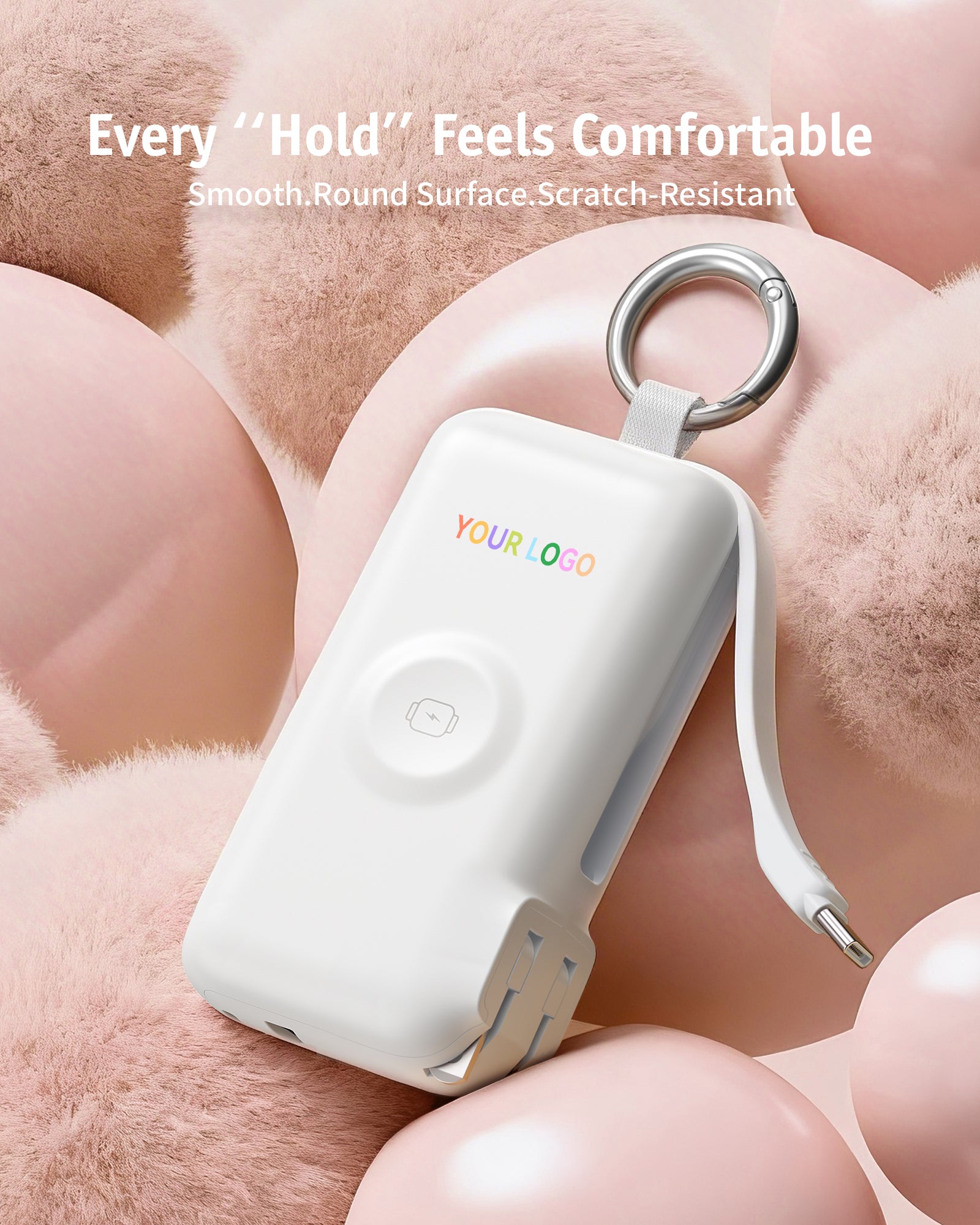 Chargeur portable RORRY Flow CB4 avec logo personnalisé, câble et adaptateur secteur inclus, 40 W (10 000 mAh) -Vente en gros