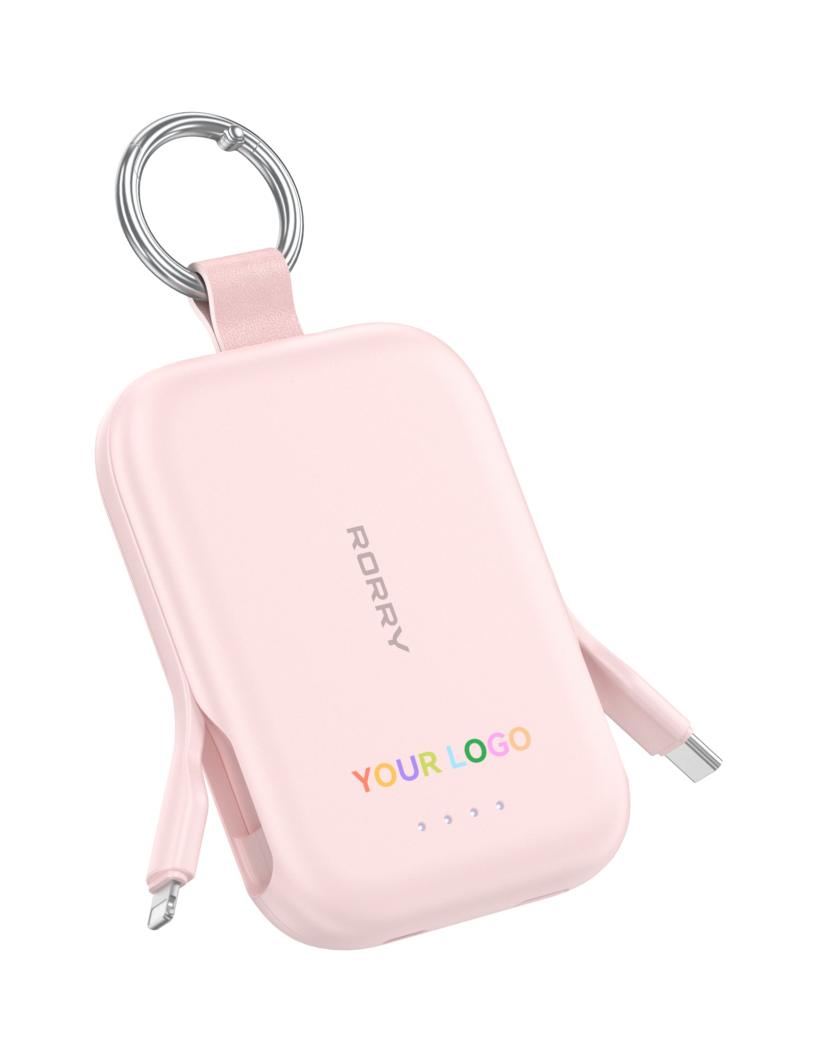 Custom Logo RORRY CharmGo T1-5000mAh Portable Charger Keychain Power Bank