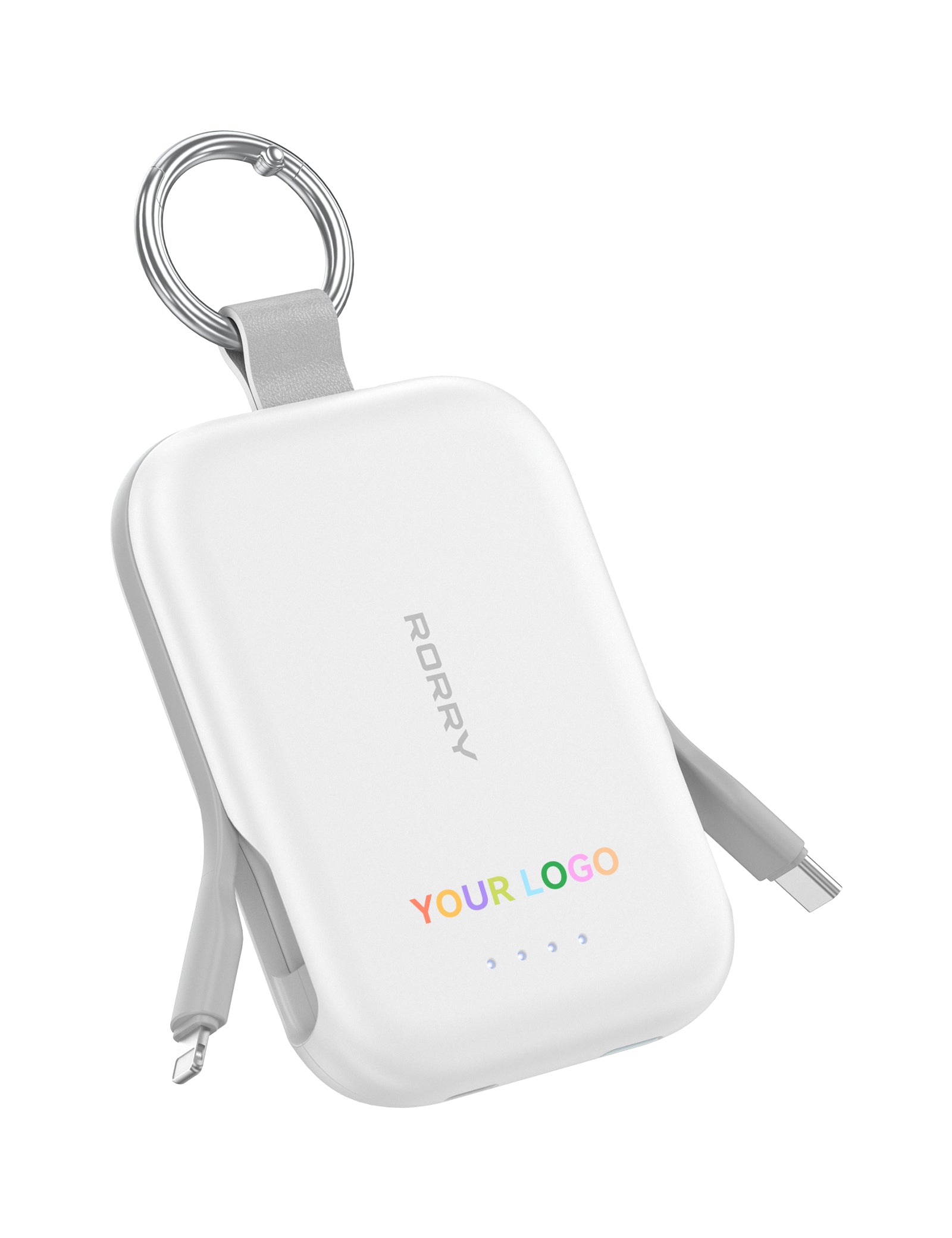 Custom Logo RORRY CharmGo T1-5000mAh Portable Charger Keychain Power Bank