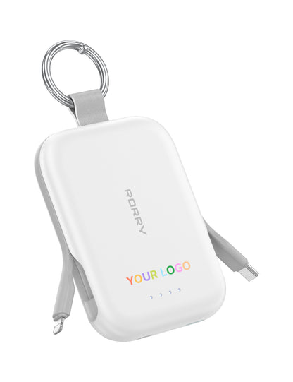 Custom Logo RORRY CharmGo T1-5000mAh Portable Charger Keychain Power Bank