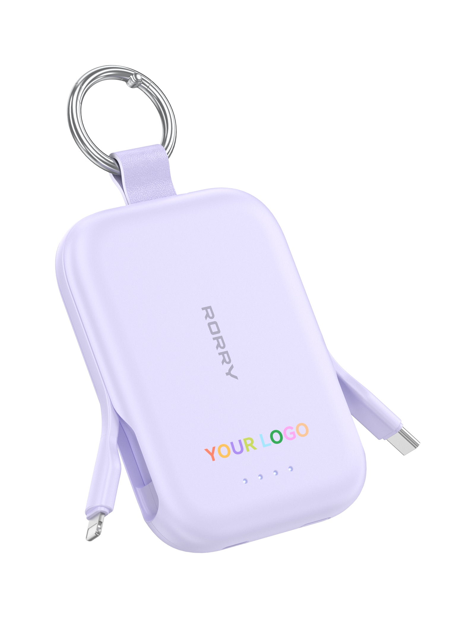 Custom Logo RORRY CharmGo T1-5000mAh Portable Charger Keychain Power Bank