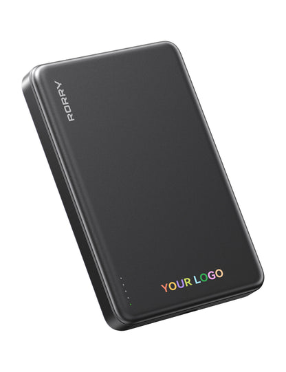 Batterie externe MagSafe ultra-fine RORRY D14 (10 000 mAh) avec logo personnalisé
