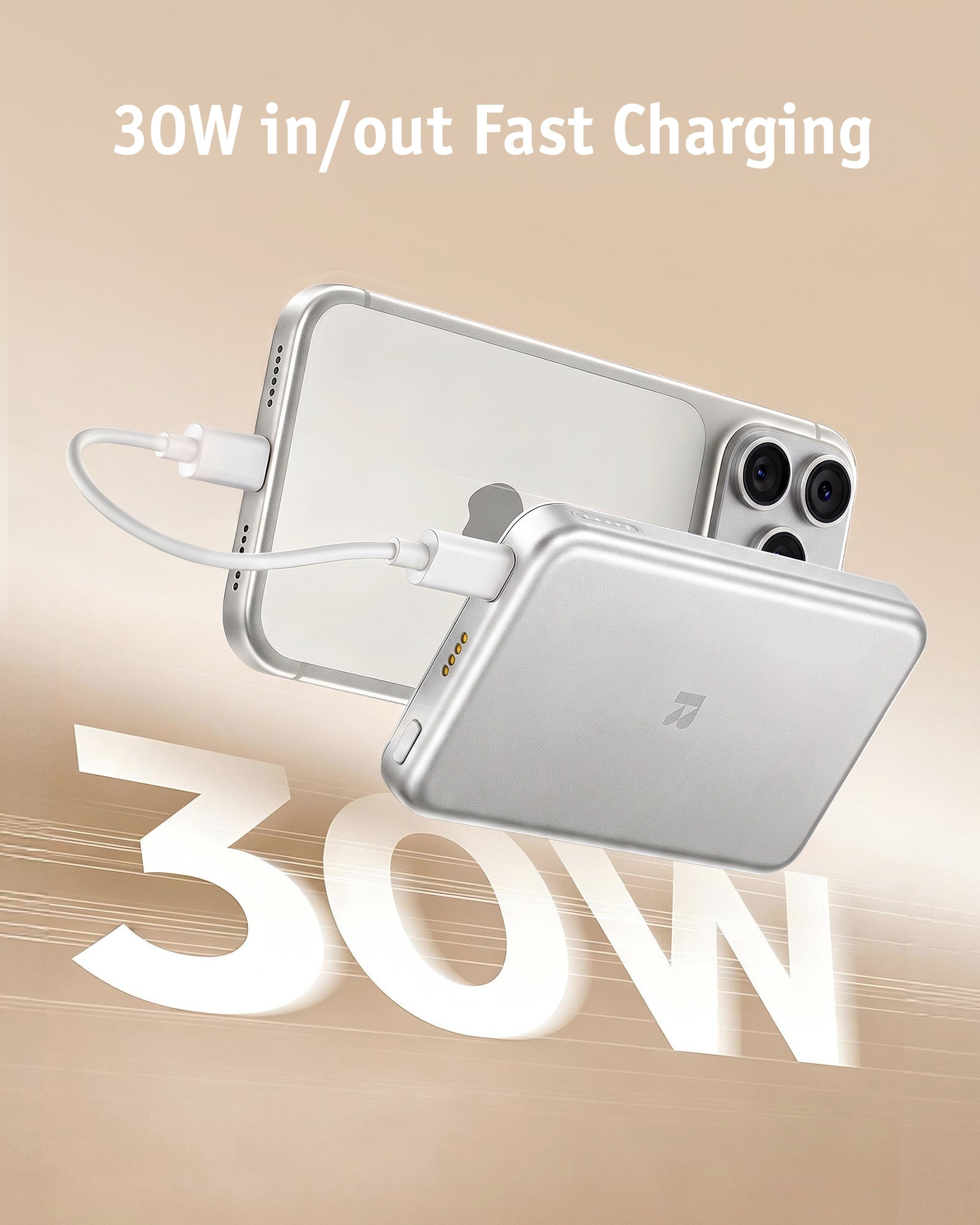 RORRY AuraDock M2-10000mAh 4 in 1 Charging Station with Magnetic Power Bank 30W
