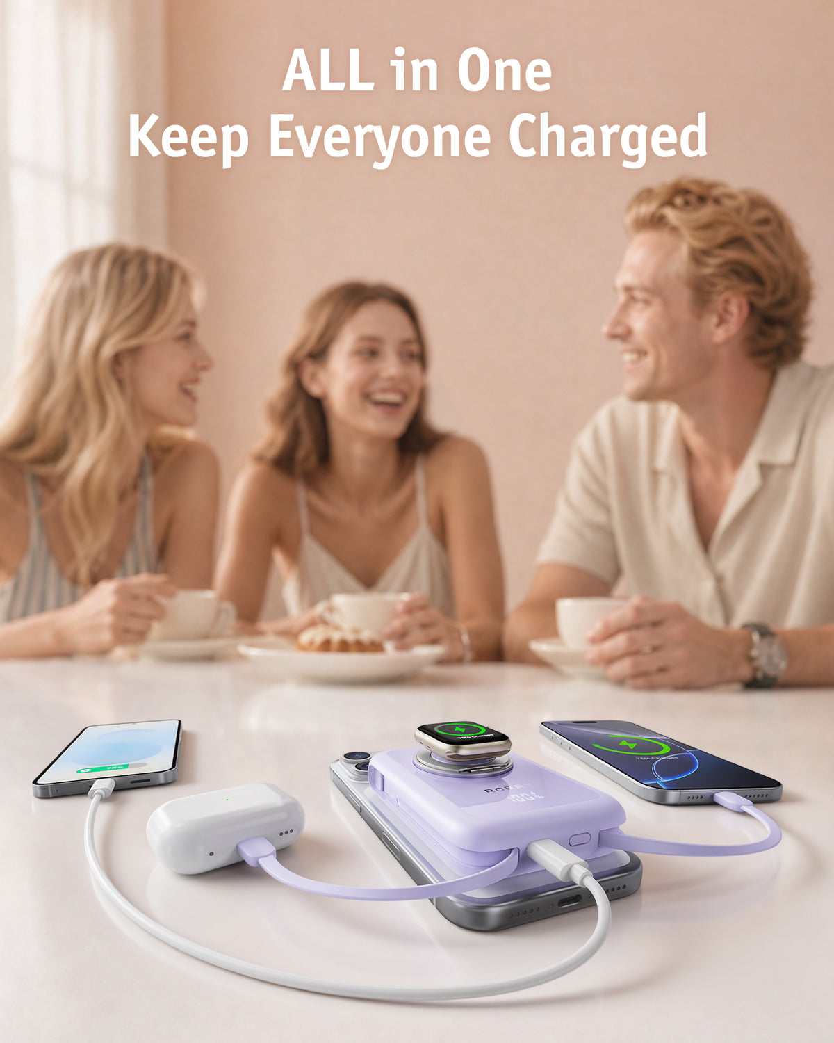 RORRY MagAir P8-10000mAh Banco de energía MagSafe 22.5W