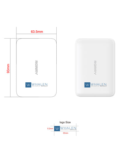 Logo personalizzato Power Bank MagSafe RORRY P2-5000mAh