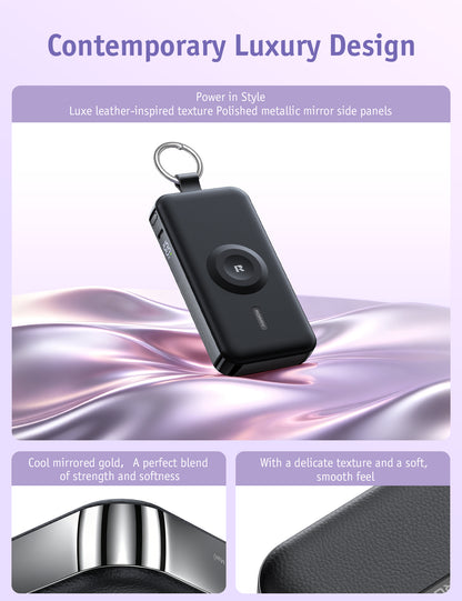 RORRY CharmGo D3-12000mAh Tragbarer Akku mit Schlüsselanhänger und Powerbank (30W)