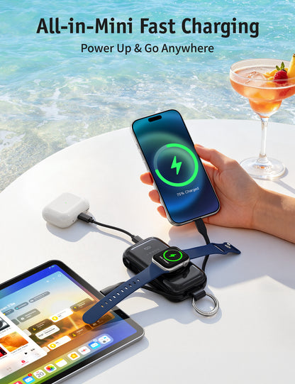 RORRY CharmGo D4-10000mAh Portable Charger Keychain Power Bank 45W