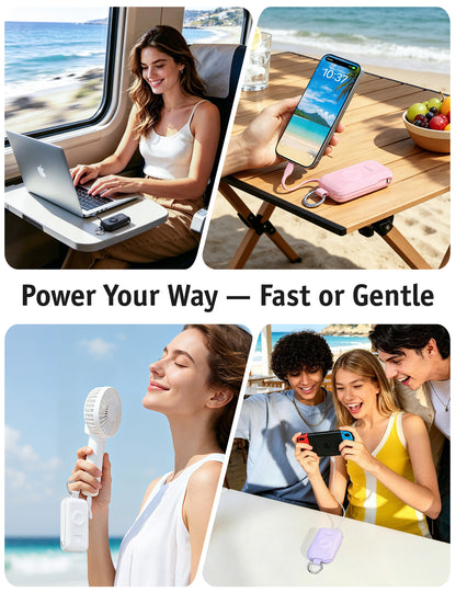 RORRY CharmGo D4-10000mAh Portable Charger Keychain Power Bank 45W