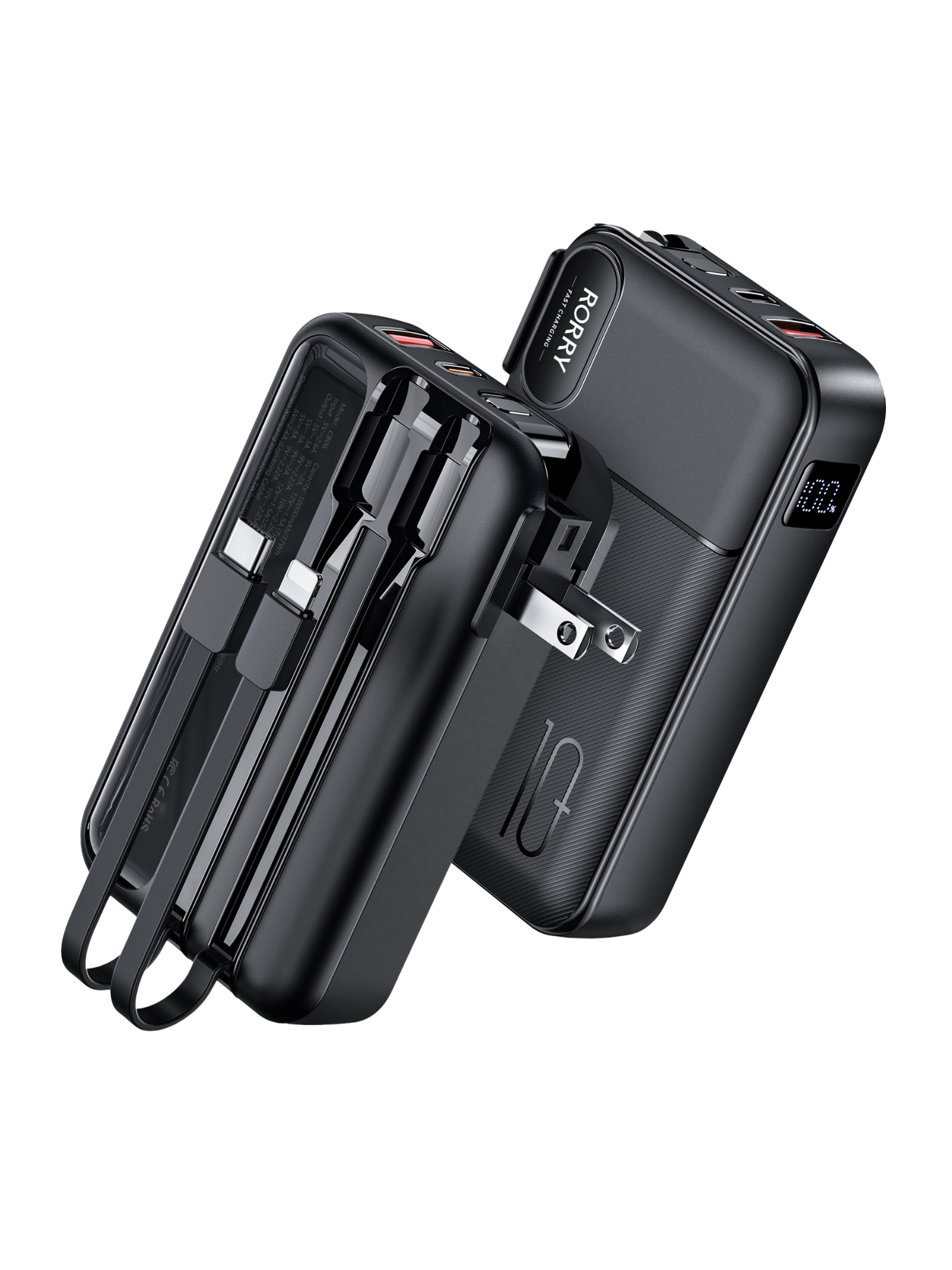 RORRY CB06-10000mAh Portable Charger 22.5W Fast Charging Power Bank