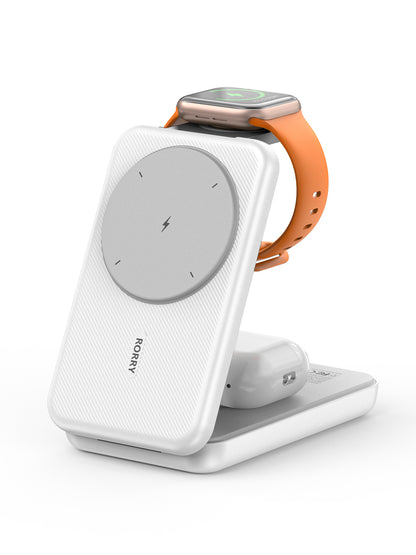 RORRY M3-10000mAh Foldable Charger Megsafe Power Bank Wireless Charger