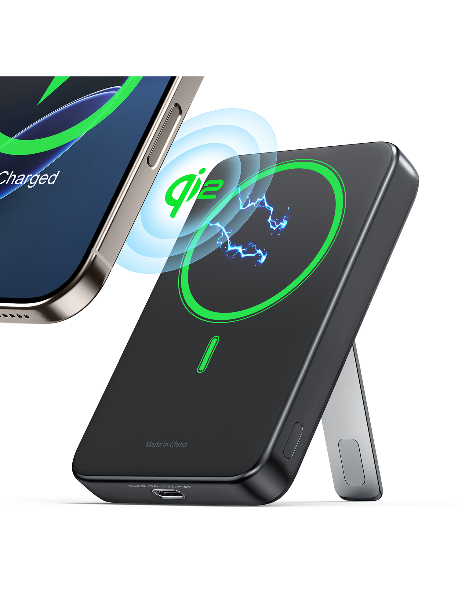 RORRY Qi2 10000mAh Fast Charging Magnetic Power Bank Wireless Charger