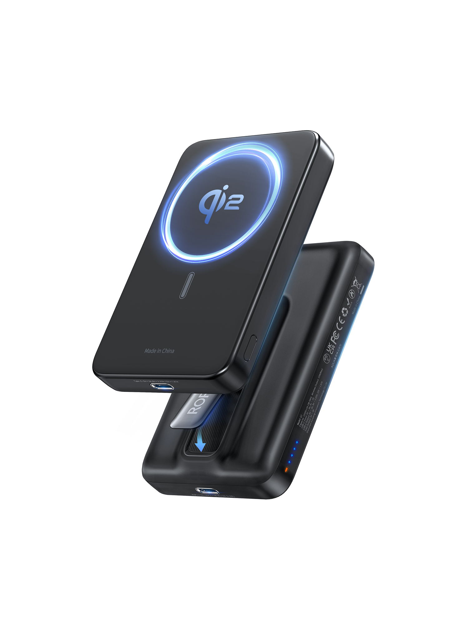 RORRY Qi2 10000mAh Fast Charging Magnetic Power Bank Wireless Charger