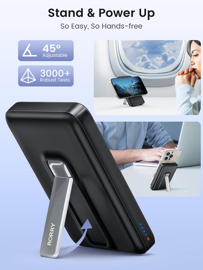 RORRY Qi2 10000mAh Fast Charging Magnetic Power Bank Wireless Charger