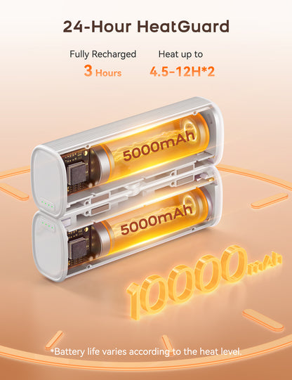 RORRY N1-10000mAh Chauffe-mains rechargeables (lot de 2)