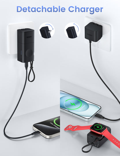 RORRY CB02-5000mAh Portable Charger Bank (Type C, 20W)