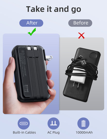 RORRY CB06 10000mAh Powerbank (Netzstecker 22,5W) mit individuellem Logo