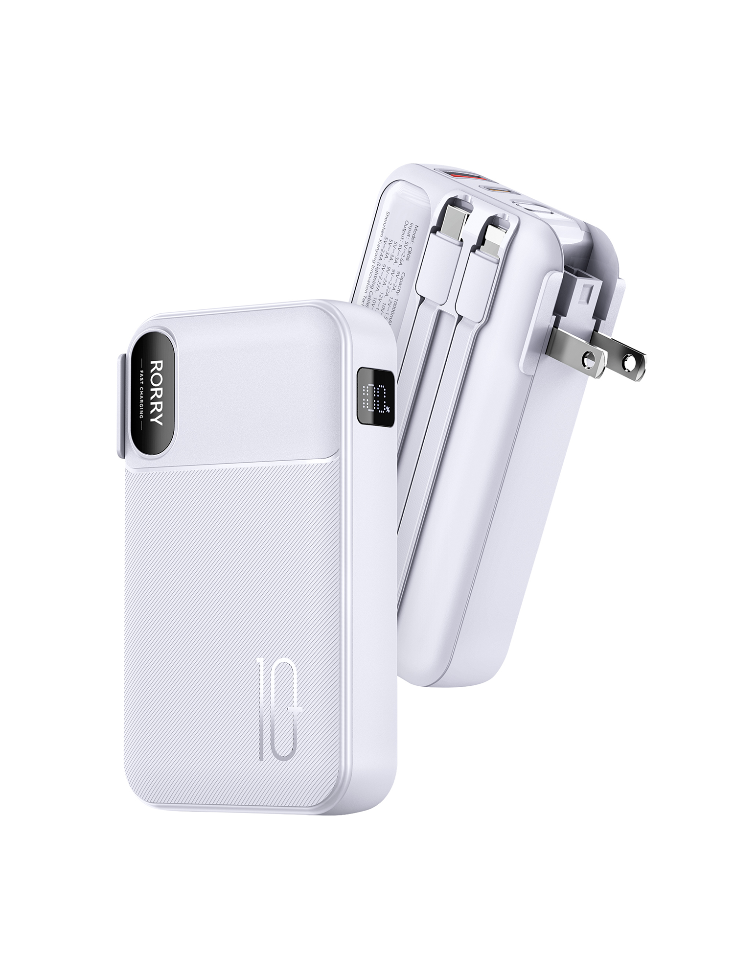 RORRY CB06 10000mAh Portable Charger 22.5W Fast Charging Power Bank