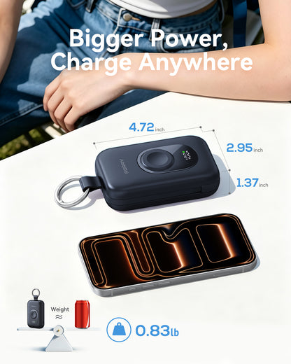RORRY CharmGo D2-20000mAh Tragbarer Akku mit Schlüsselanhänger und Powerbank (30W)