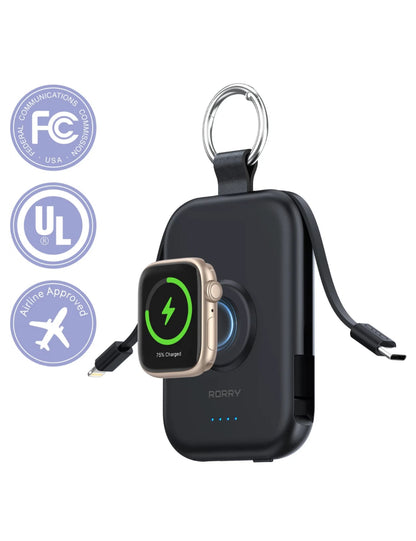 RORRY D2-5000mAh CharmGo Portable Charger Keychain Power Bank