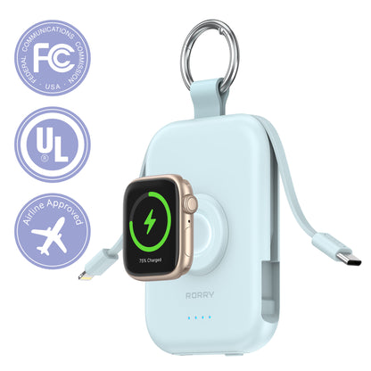 RORRY D2-5000mAh CharmGo Portable Charger Keychain Power Bank