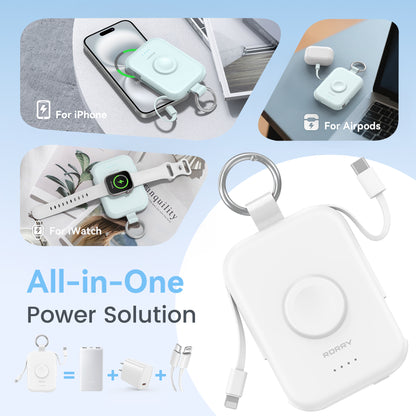RORRY D2-5000mAh CharmGo Portable Charger Keychain Power Bank