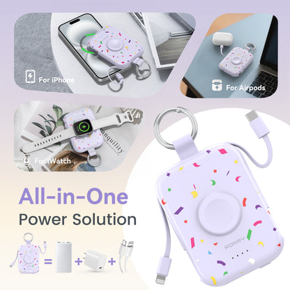 RORRY D2-5000mAh CharmGo Portable Charger Keychain Power Bank