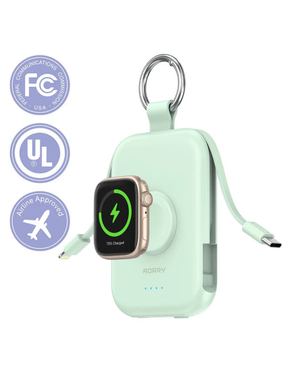 RORRY D2-5000mAh CharmGo Portable Charger Keychain Power Bank