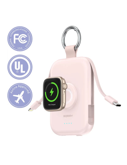 RORRY D2-5000mAh CharmGo Portable Charger Keychain Power Bank