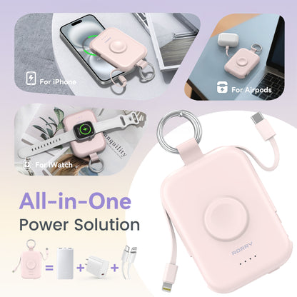 RORRY D2-5000mAh CharmGo Portable Charger Keychain Power Bank