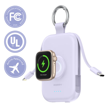 RORRY D2-5000mAh CharmGo Portable Charger Keychain Power Bank