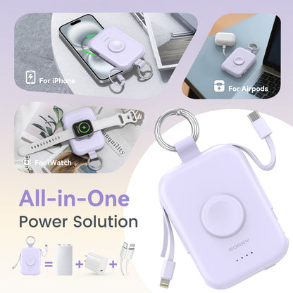 RORRY D2-5000mAh CharmGo Portable Charger Keychain Power Bank