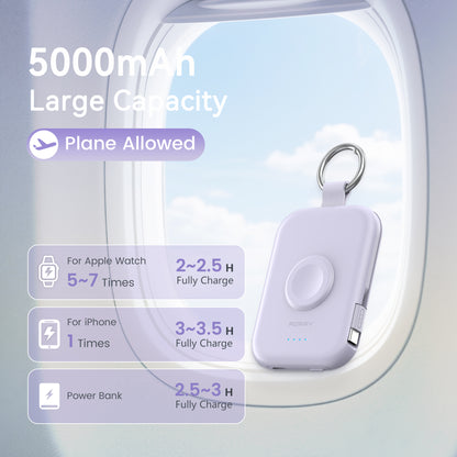 RORRY D2-5000mAh CharmGo Portable Charger Keychain Power Bank
