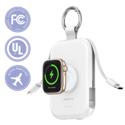 RORRY D2-5000mAh CharmGo Portable Charger Keychain Power Bank