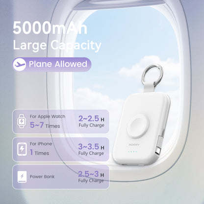 RORRY D2-5000mAh CharmGo Portable Charger Keychain Power Bank