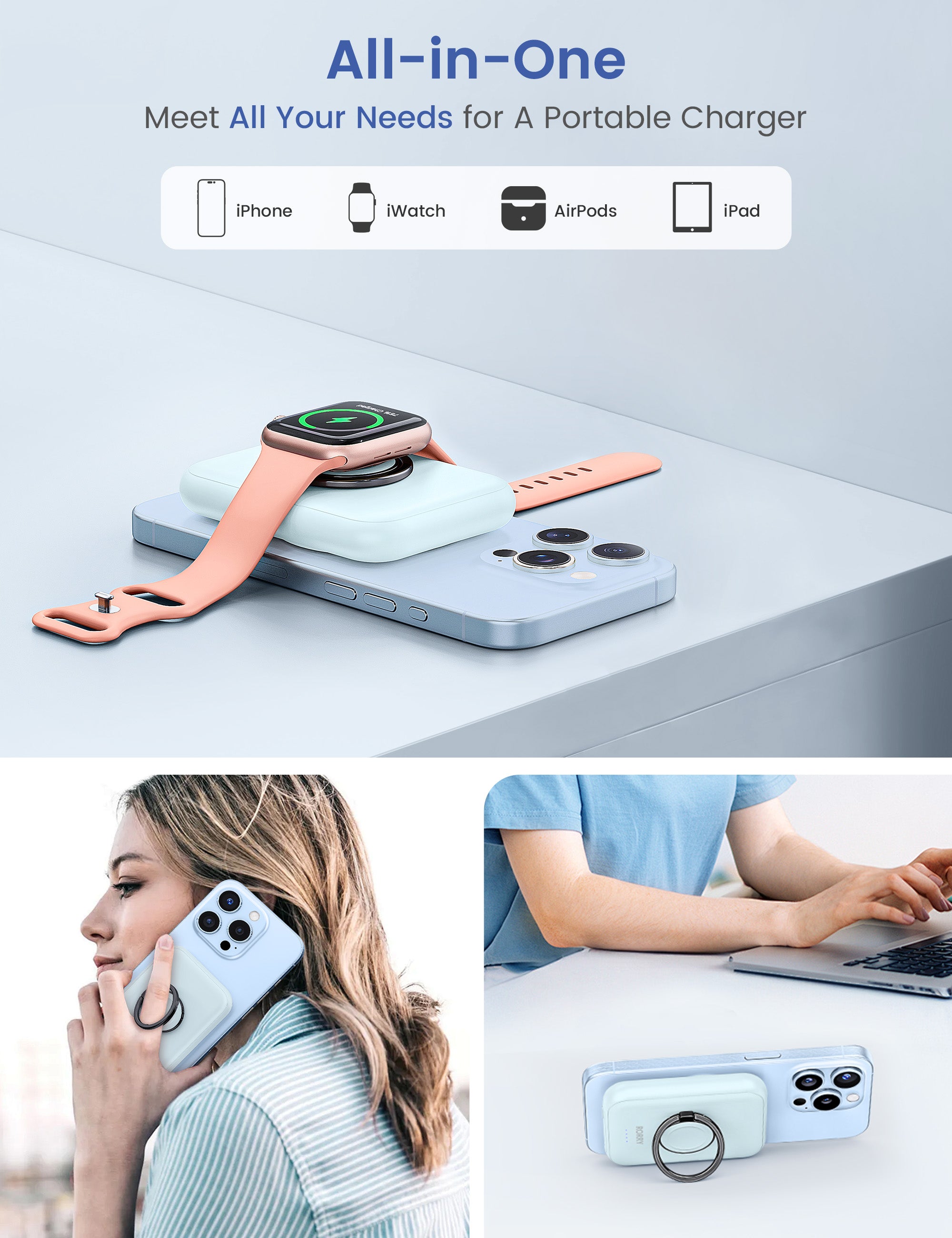 RORRY D13-5000mAh Magsafe Power Bank