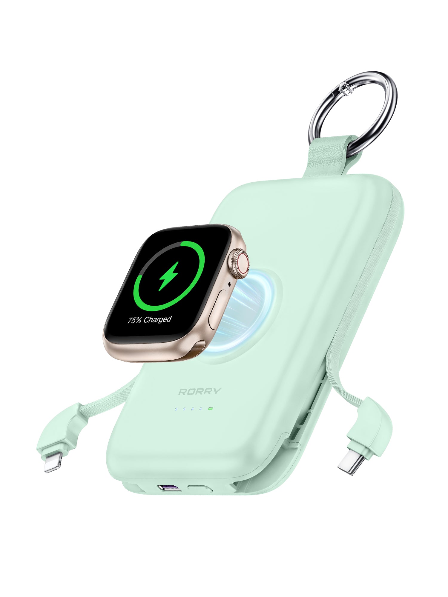 RORRY D2-10000mAh PD 20W Portable Charger Keychain Power Bank