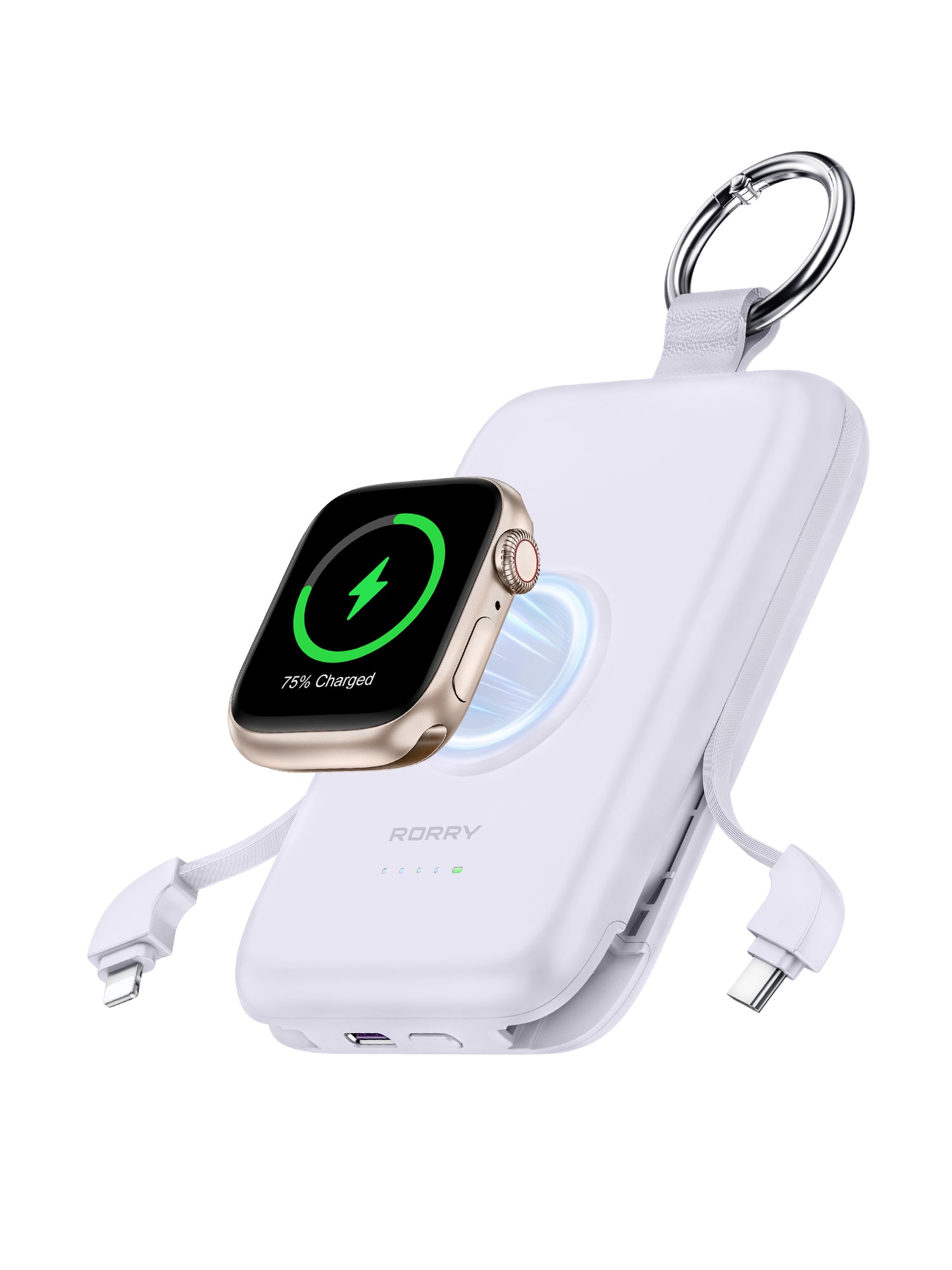 RORRY D2-10000mAh PD 20W Portable Charger Keychain Power Bank