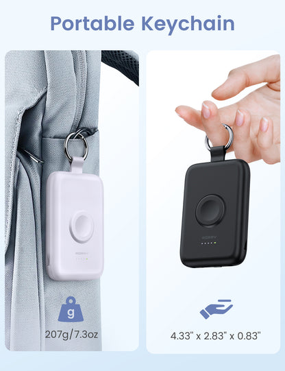 RORRY D2-10000mAh Portable Charger Keychain Power Bank 30W