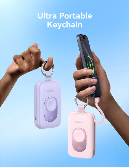 RORRY D2-20000mAh Portable Charger Keychain Power Bank 30W