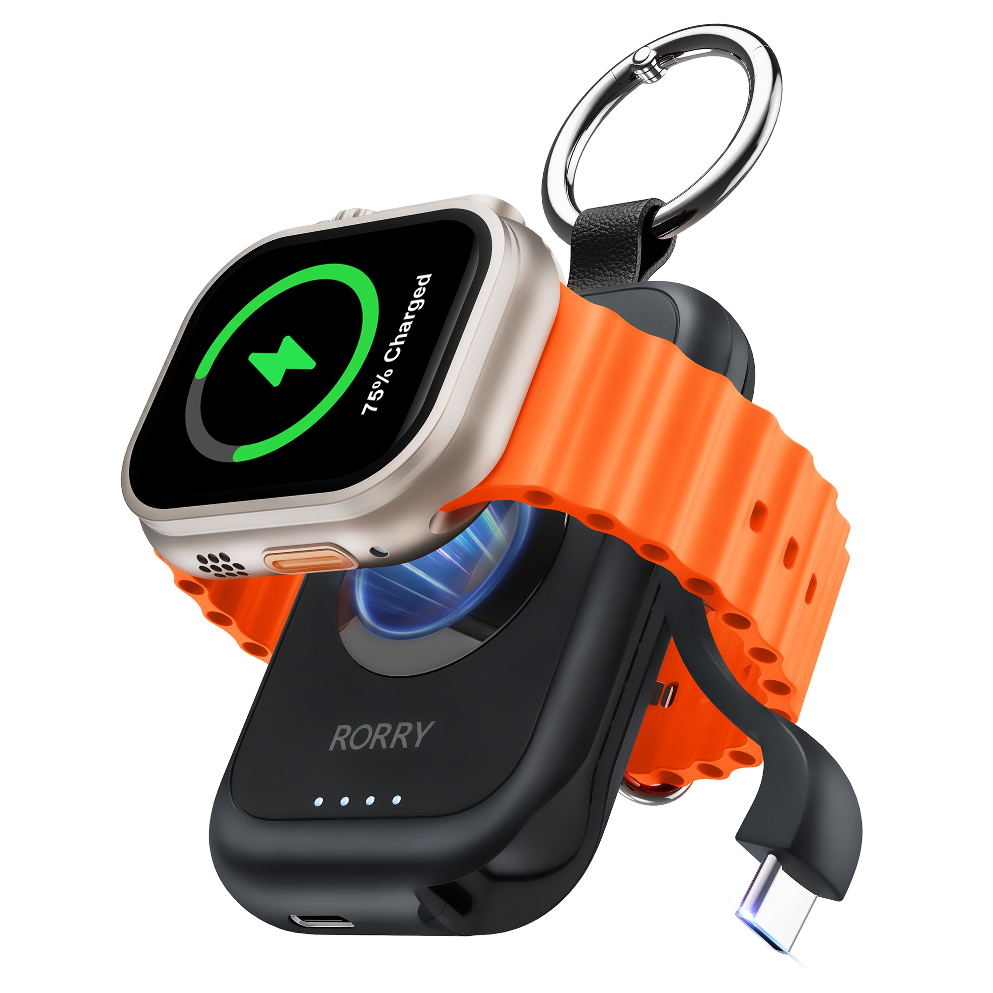 RORRY D2-2500mAh Portable Charger Keychain Power Bank