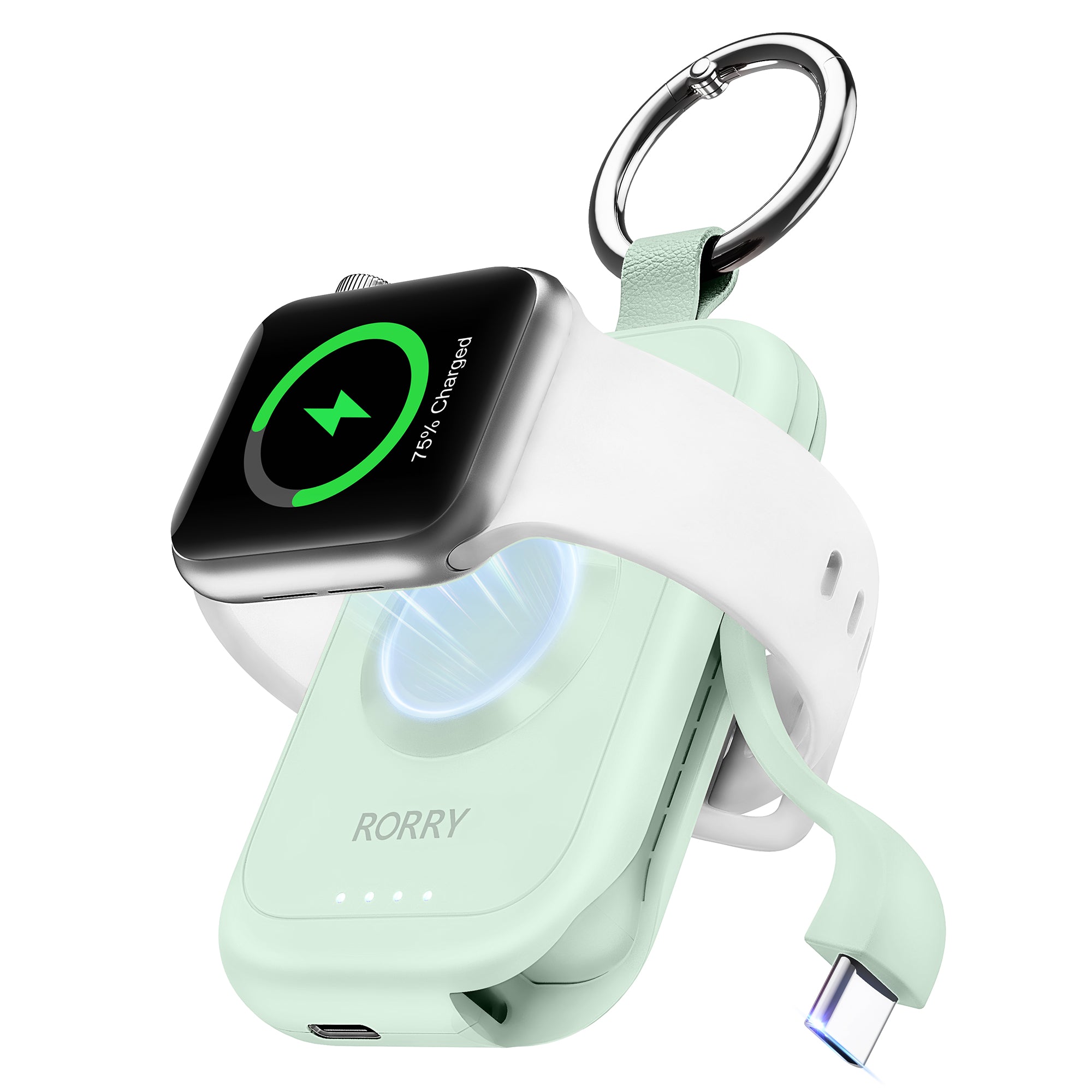 RORRY D2-2500mAh Portable Charger Keychain Power Bank