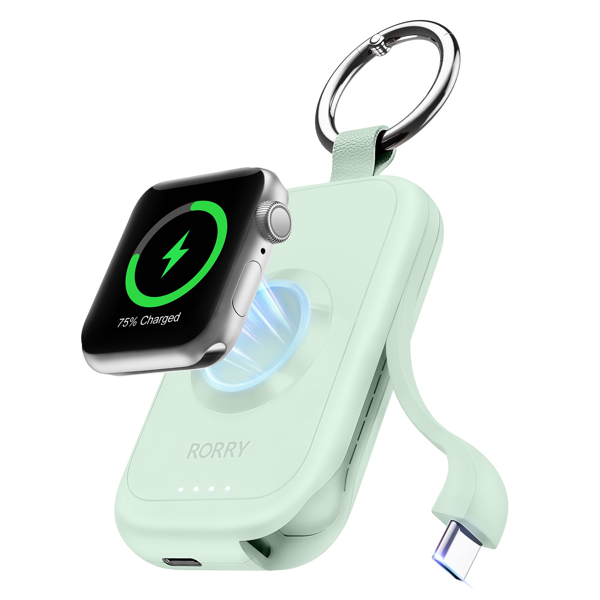RORRY D2-2500mAh Portable Charger Keychain Power Bank