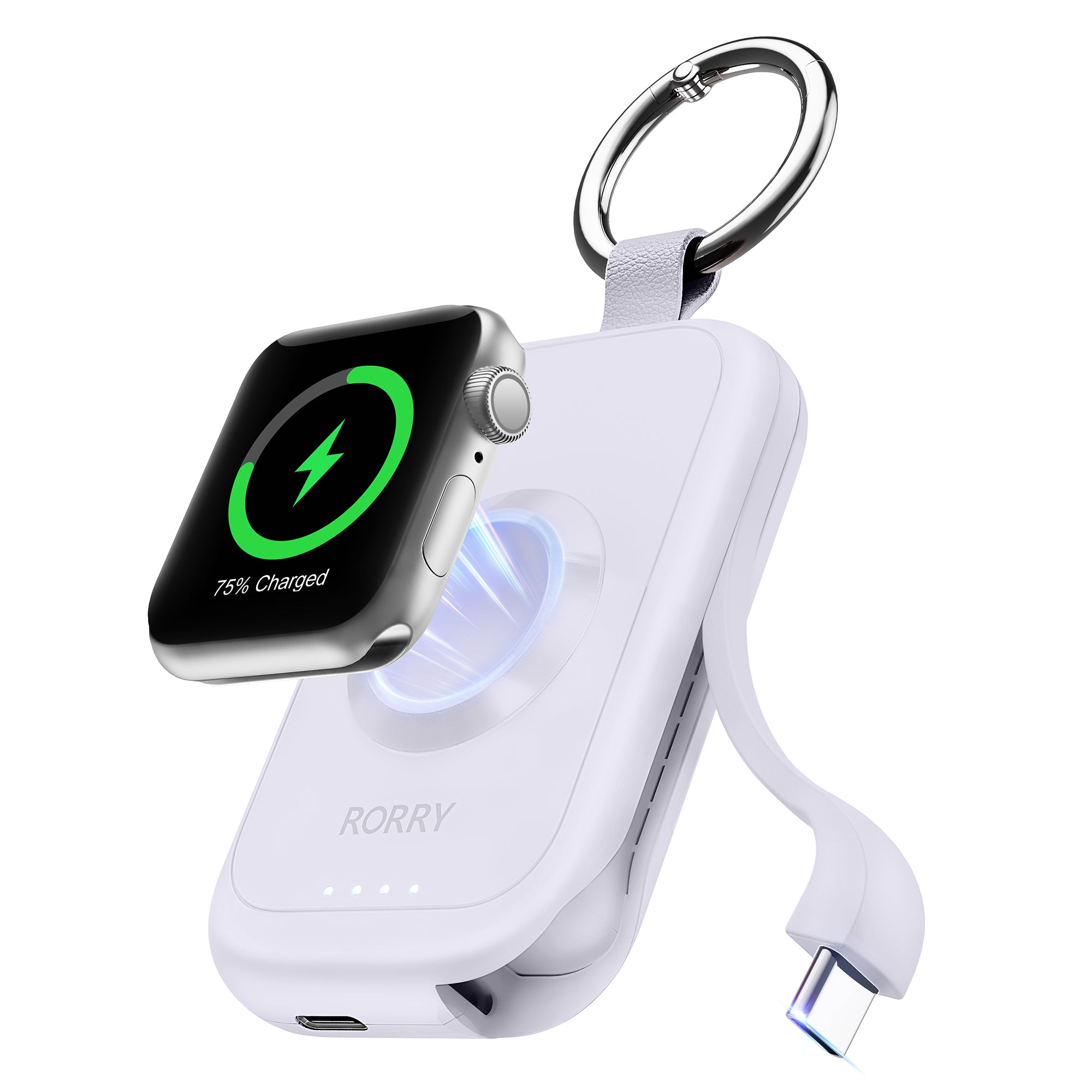 RORRY D2-2500mAh Portable Charger Keychain Power Bank