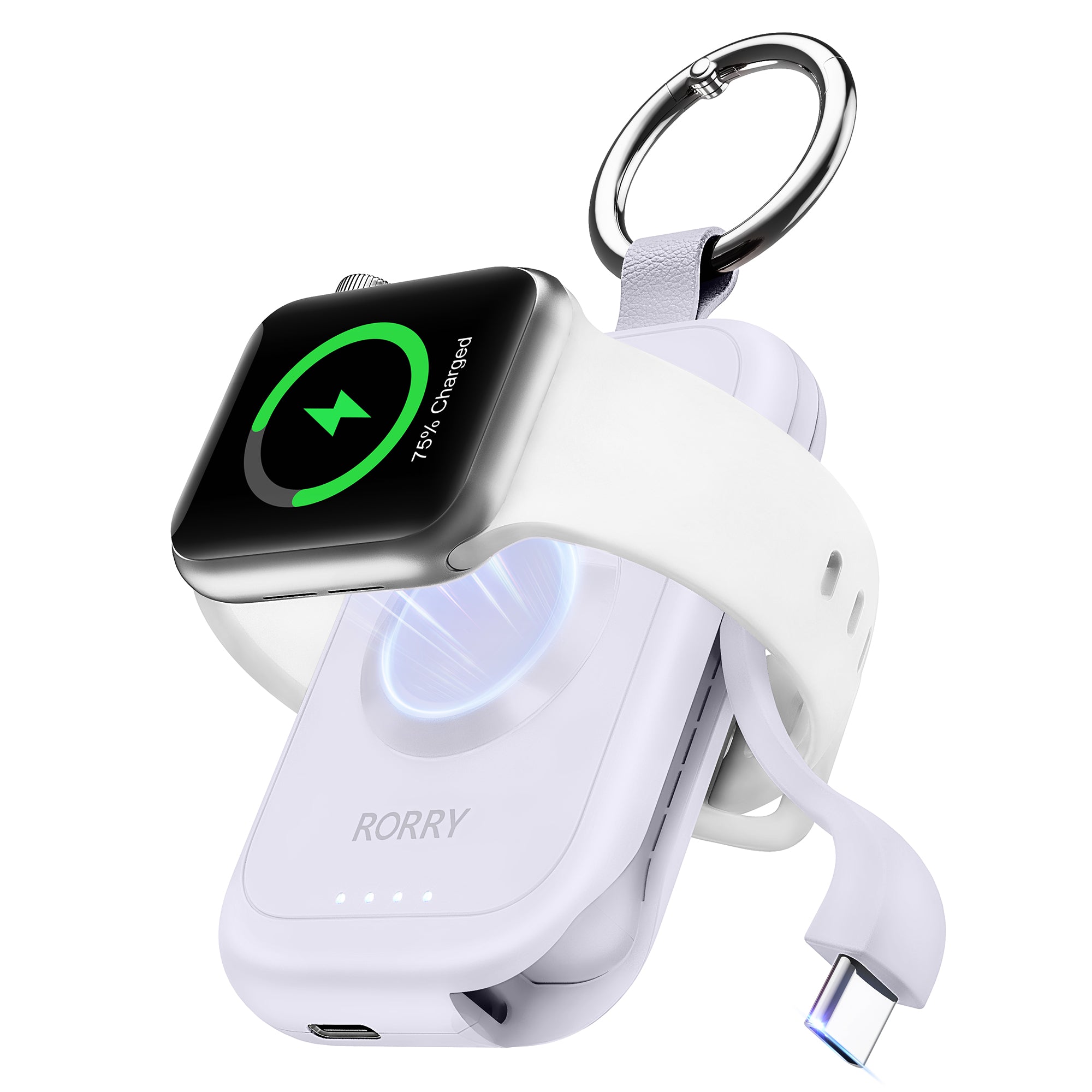 RORRY D2-2500mAh Portable Charger Keychain Power Bank