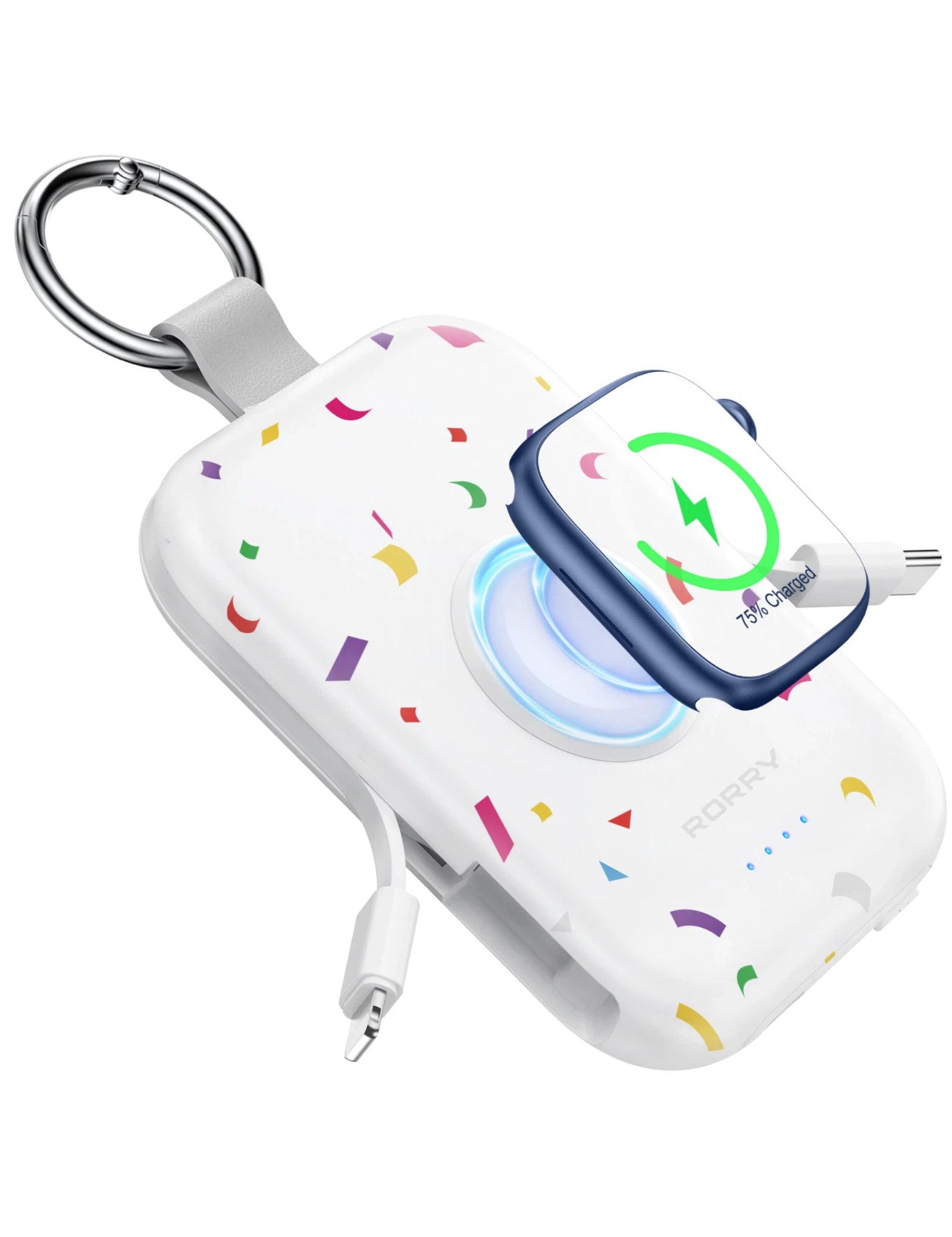 RORRY CharmGo D2-5000mAh Portable Charger Keychain Power Bank